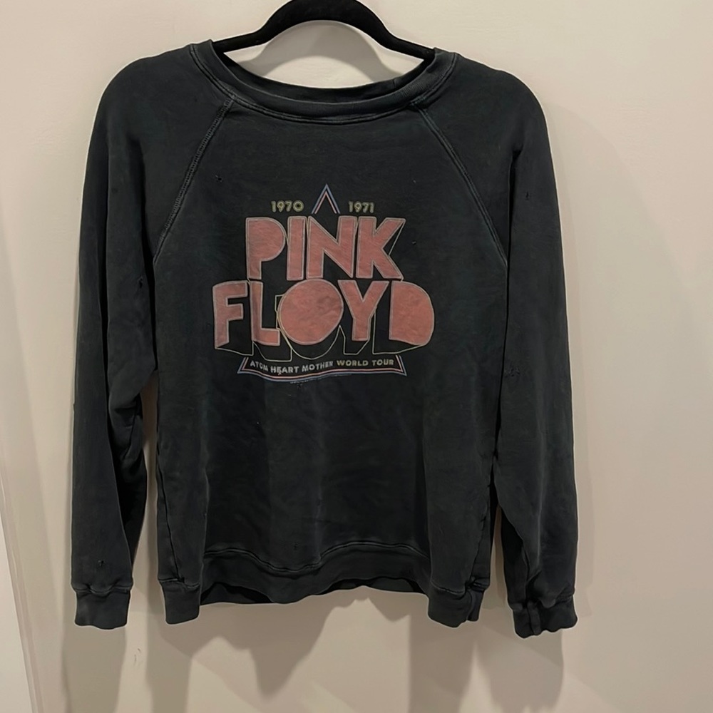 Distressed Pink Floyd pullover